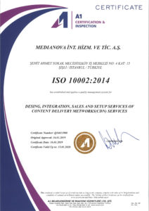 ISO 10002:2014 certificate