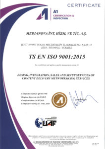 ISO 9001:2015 certificate 